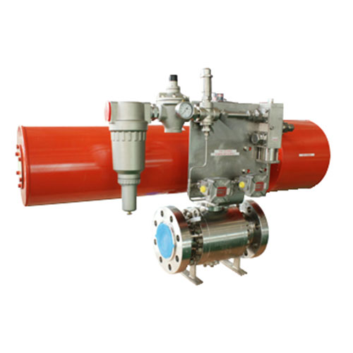 Three piece forged steel metal sealed trunnion ball valve